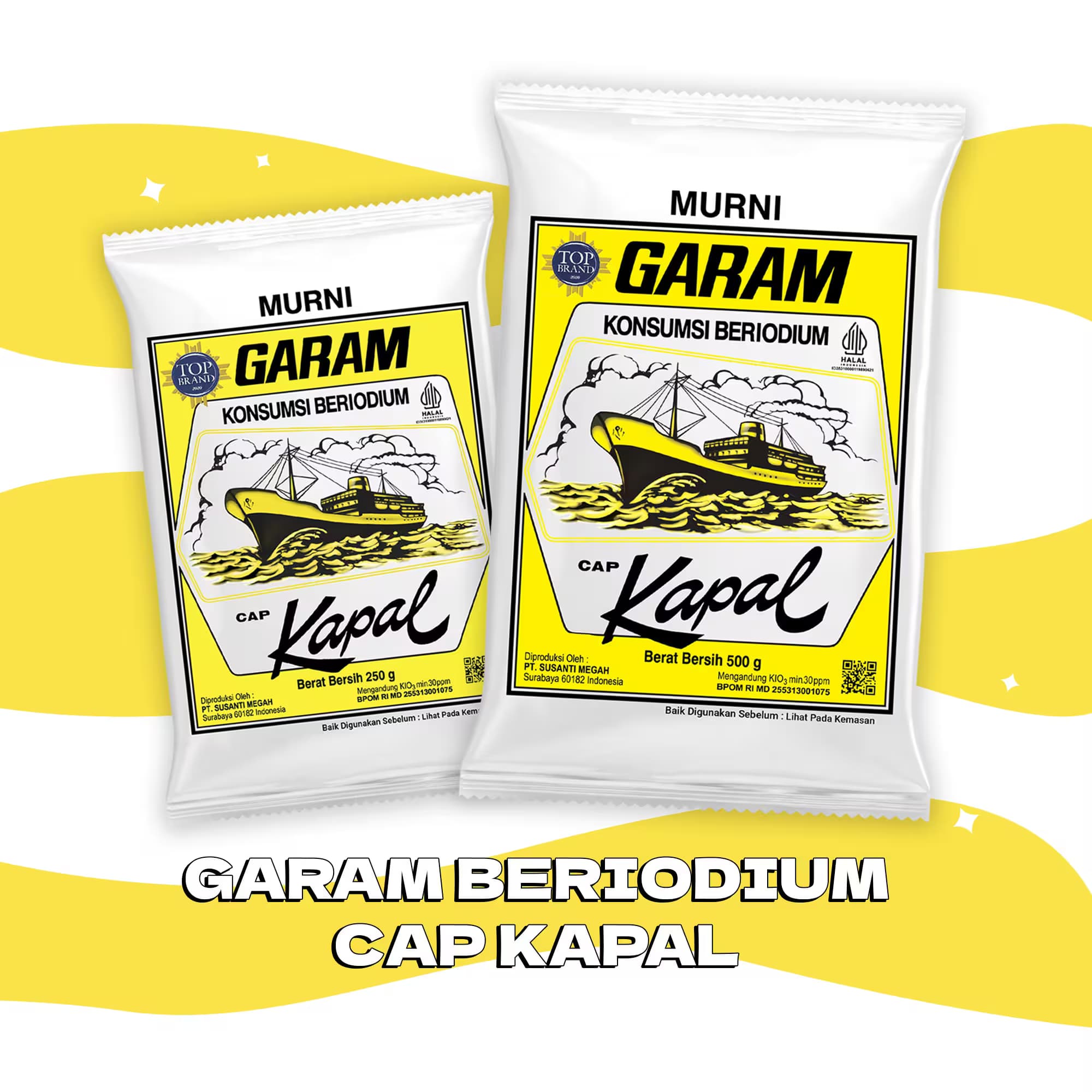 Garam Beriodium Cap Kapal